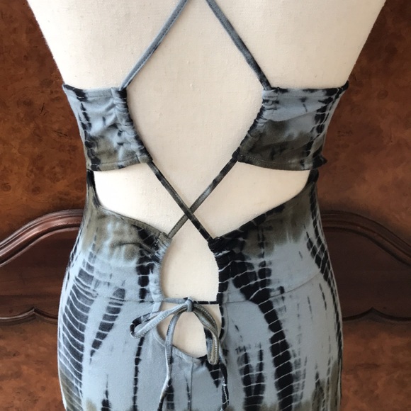 Ecote Tie Dye Bodycon Dress with Lace Up Back - Picture 5 of 11